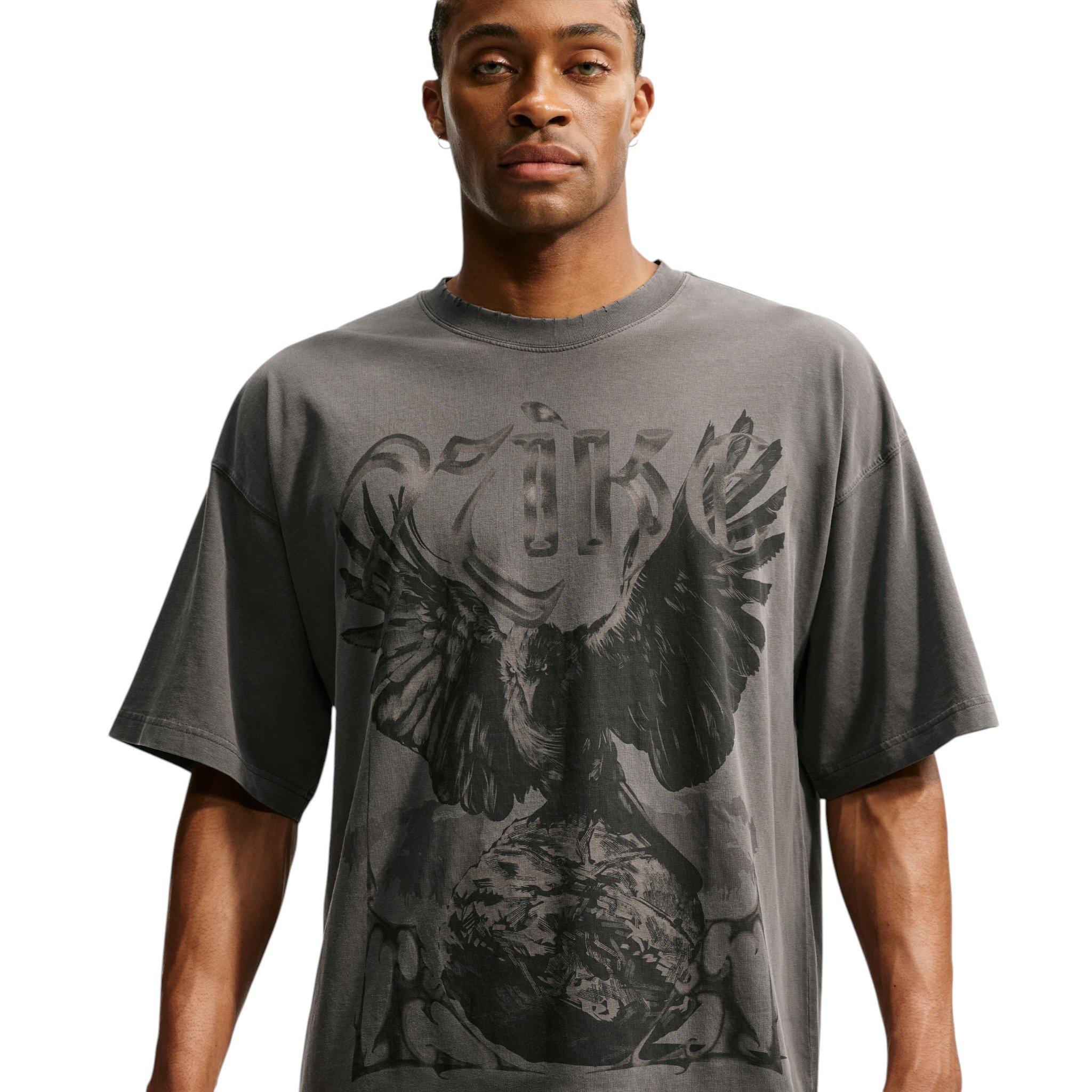 Nike Men's Crow Basketball Oversized T-Shirt - BLACK